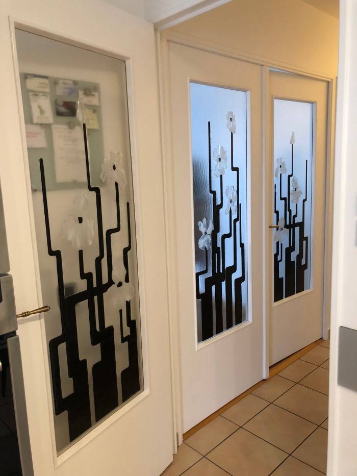 Portes fusing Iris art déco