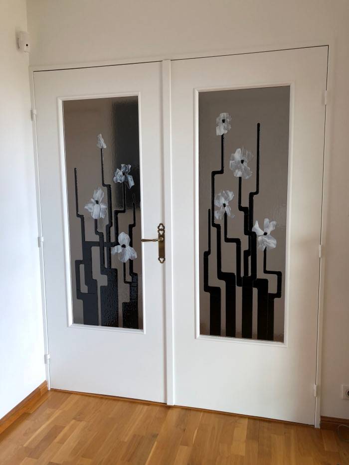 Portes fusing Iris art déco