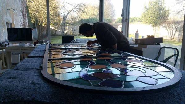 Restauration_vitrail_Matisse